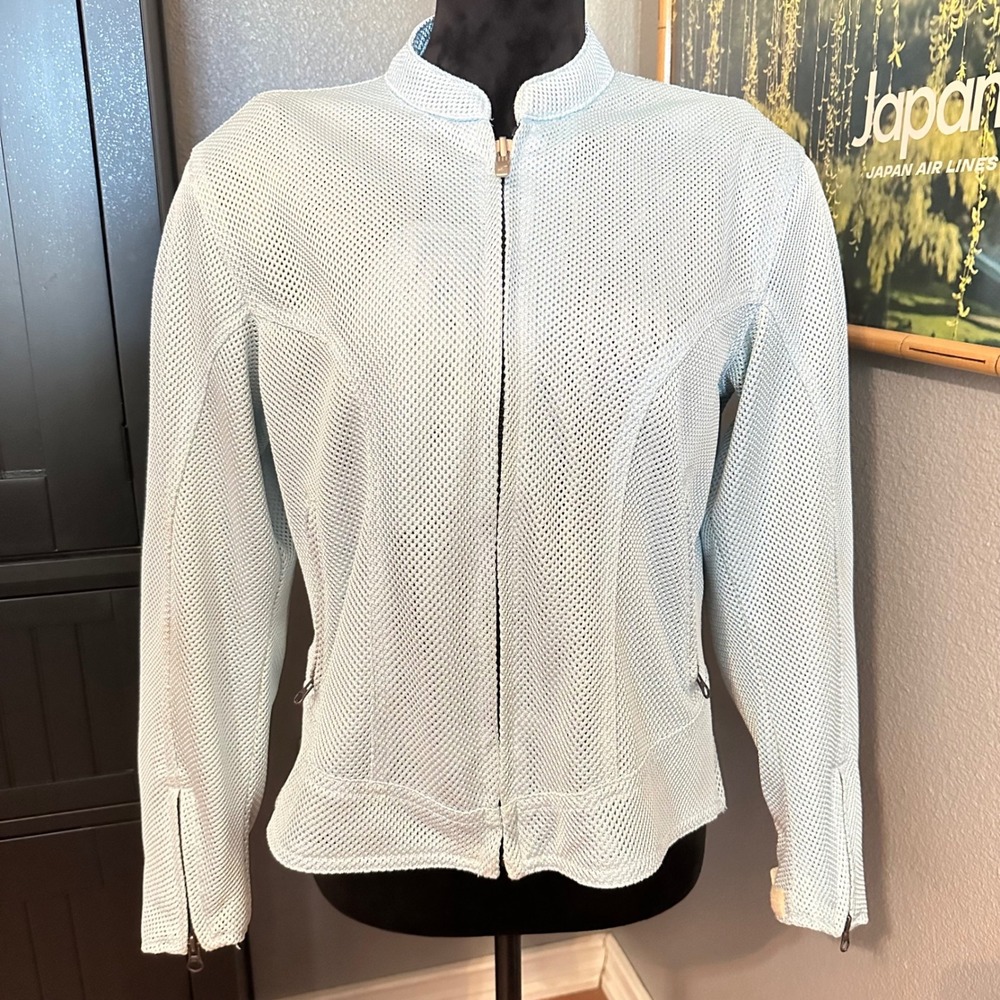 Joe Rocket Rocket Girl Motorcycle Jacket Women Large Light Blue Mesh Superbike